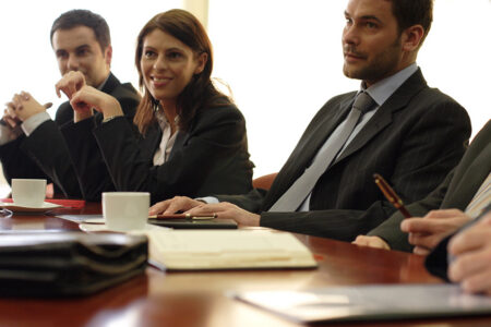 Tech recruitment meeting at Levy Global