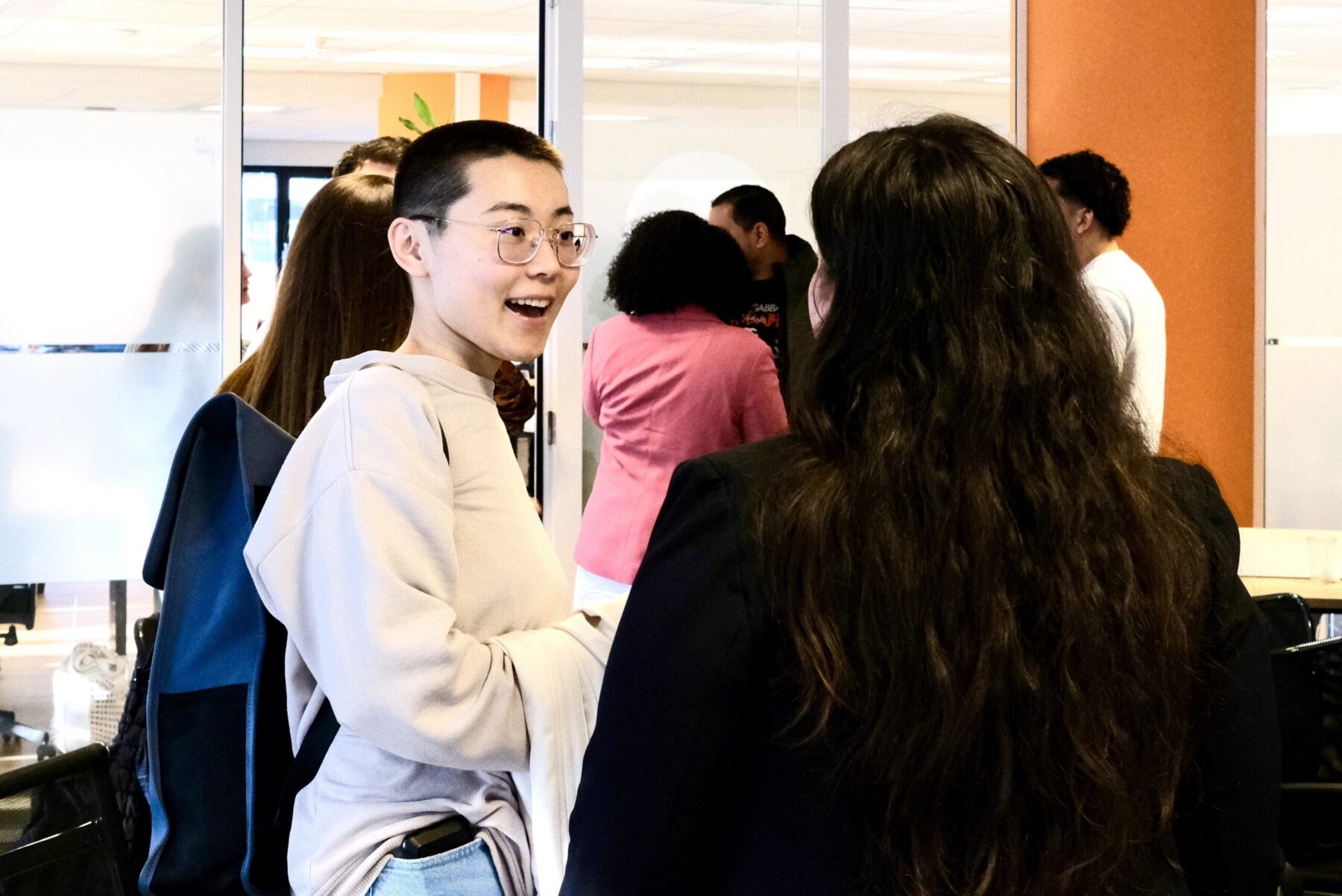 Tech recruiter meeting with top professionals